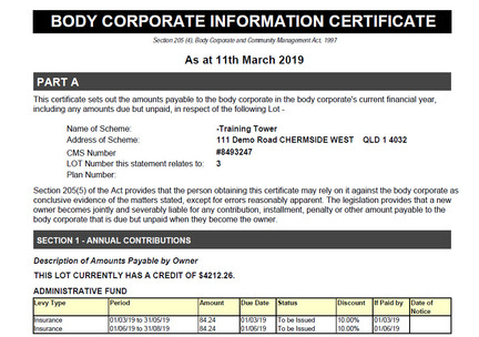 Display image for Strata Certificate